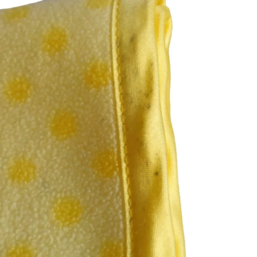 VTG Child‎ of Mine by Carter's Yellow Polka Dot Blue Teddy Fleece Baby Blanket
